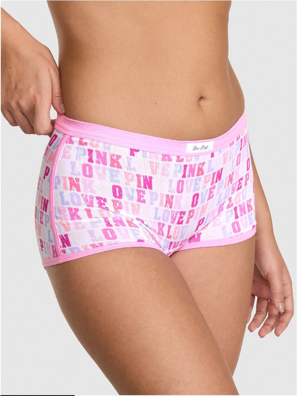 🎀VS PINK cotton dorm boyshort panty sz M NWT